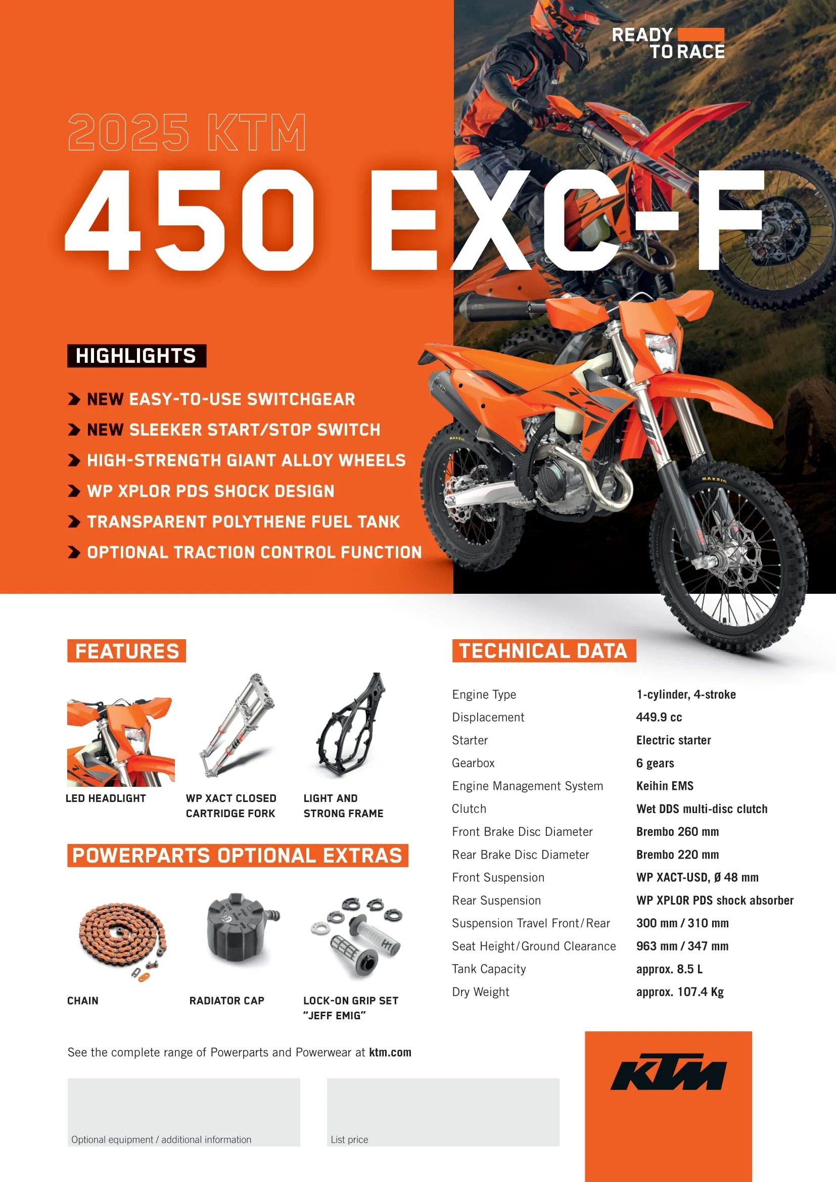 2025 KTM 450 EXC-F CHAMPION EDITION - Image 4