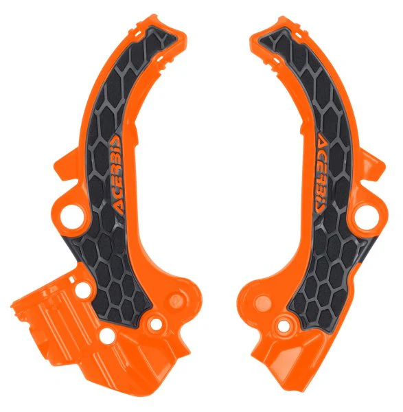 ACERBIS X-GRIP FRAME GUARDS KTM SX 65 24- ORANGE-BLACK