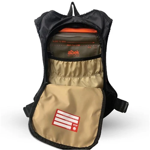 ALBEK H2O HAUL EIGHT 3.0L BLADDER HYDRATION PACK - COVERT BLACK - Image 3