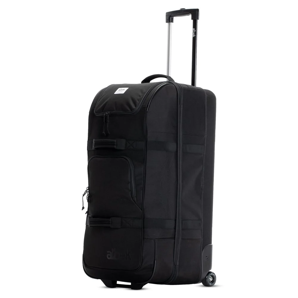 Albek Long Haul Checked Travel Bag - Black