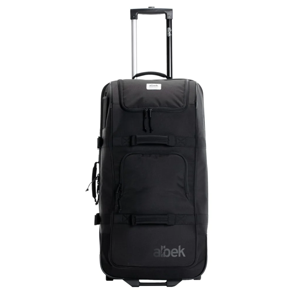 Albek Long Haul Checked Travel Bag - Black - Image 2