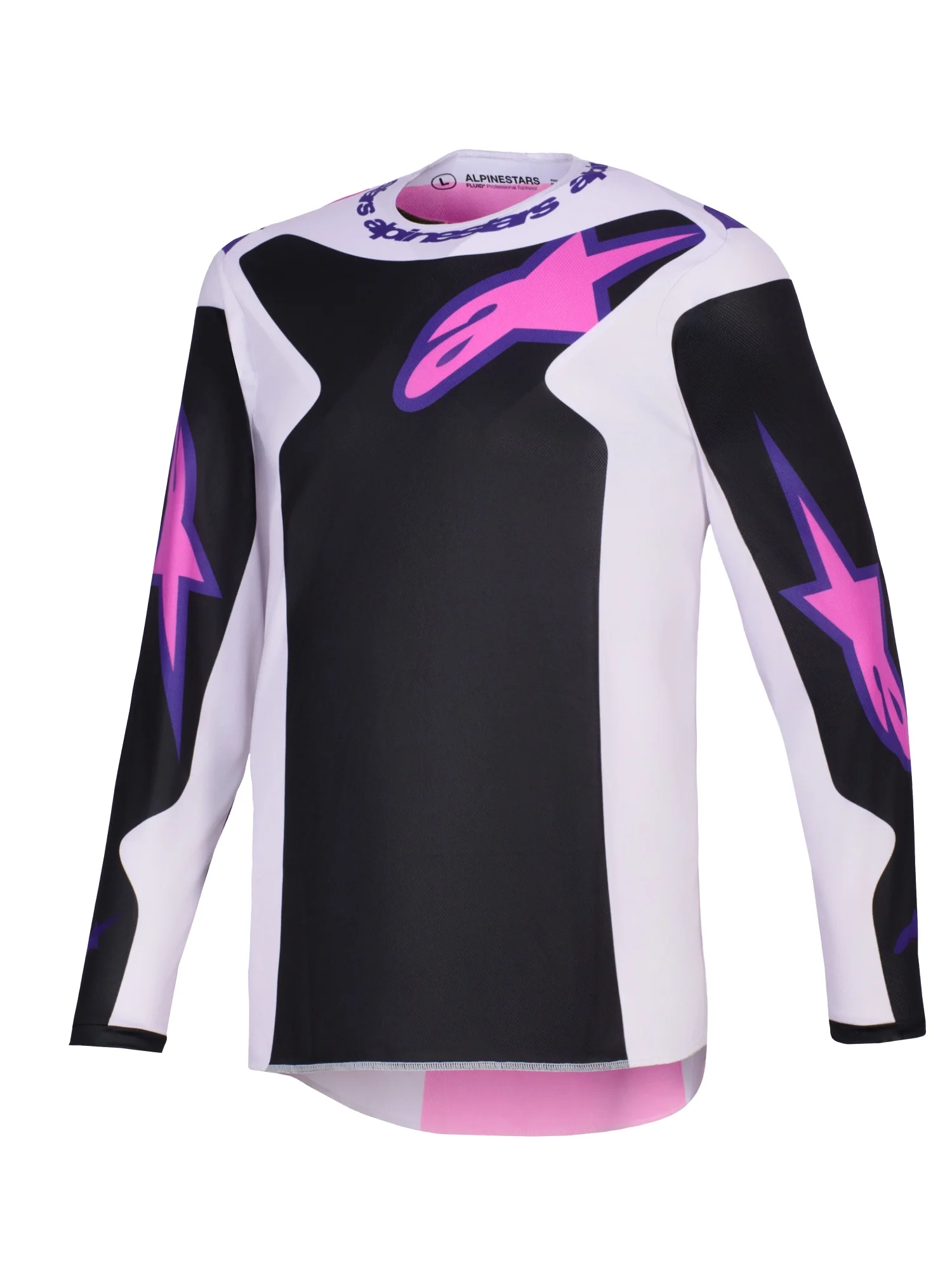ALPINESTARS 2026 FLUID GRID JERSEY - BLACK LIGHT GREY PURPLE