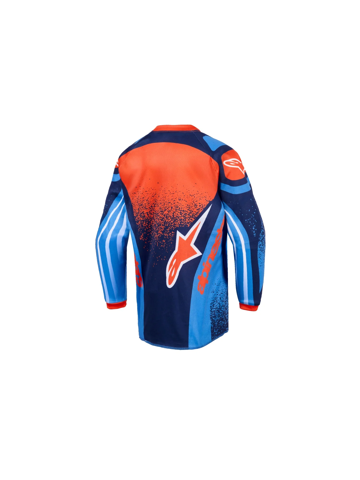 ALPINESTARS 2026 KIDS RACER NOMUR JERSEY - DARK NAVY ORANGE UCLA BLUE - Image 2