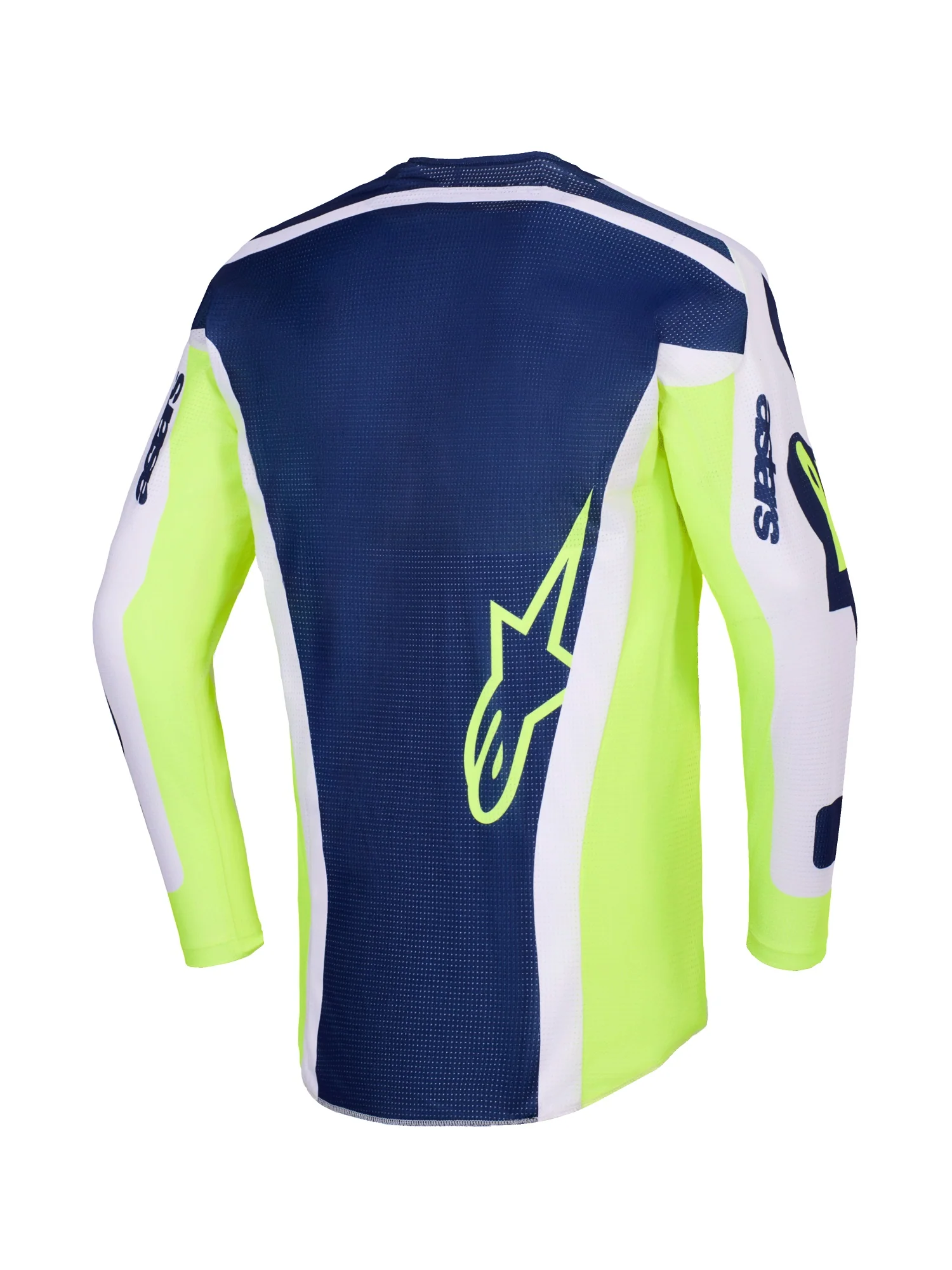 ALPINESTARS 2026 RACER AIR RIWAY JERSEY - LIGHT GREY YELLOW FLUO BLUE - Image 2