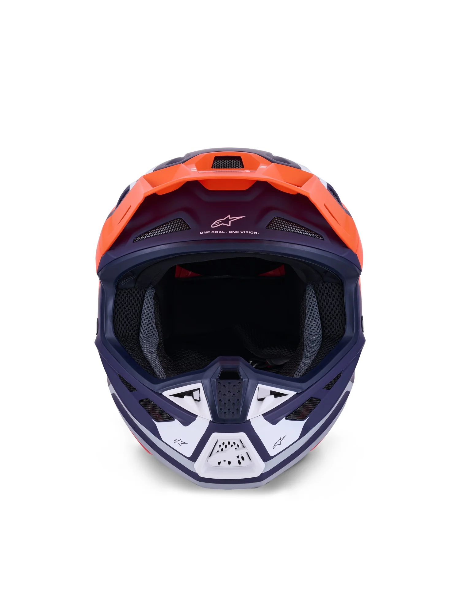 ALPINESTARS 2026 S-M7 CORE HELMET - ORANGE BLUE MATT - Image 3