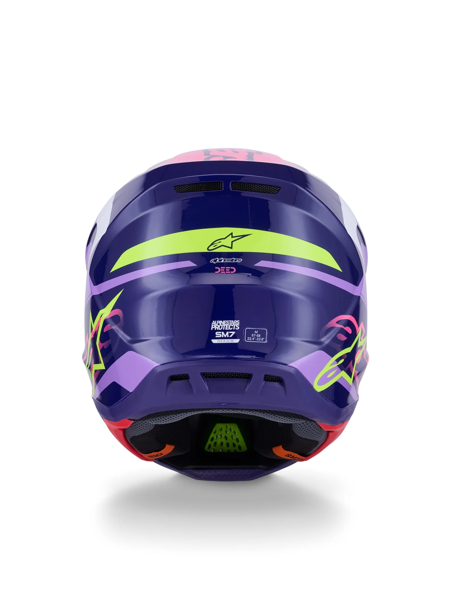 ALPINESTARS 2026 S-M7 DEED HELMET - PURPLE PINK GLOSSY - Image 4