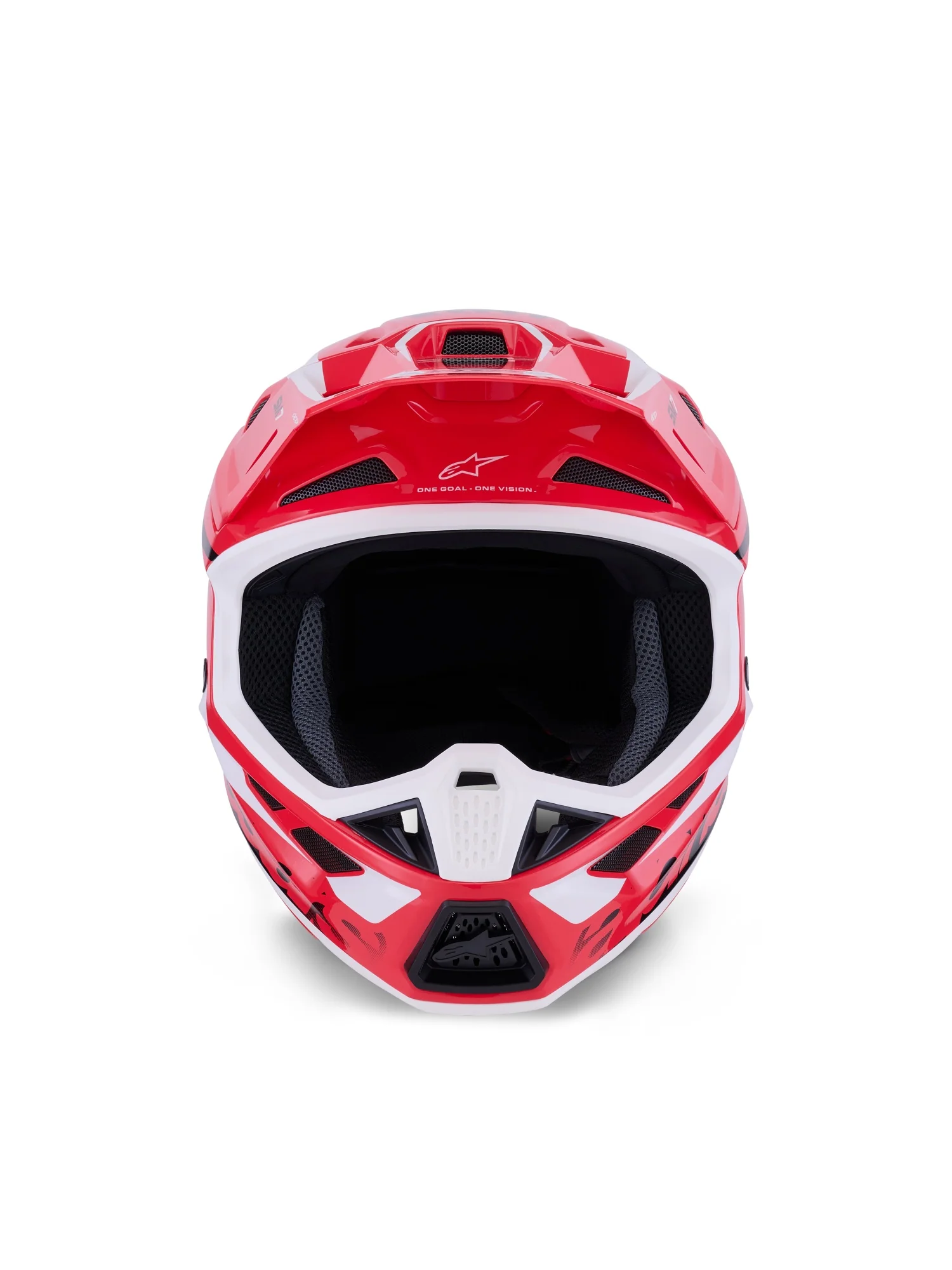 ALPINESTARS 2026 S-M7 DEED HELMET - RED BLACK WHITE GLOSSY - Image 3