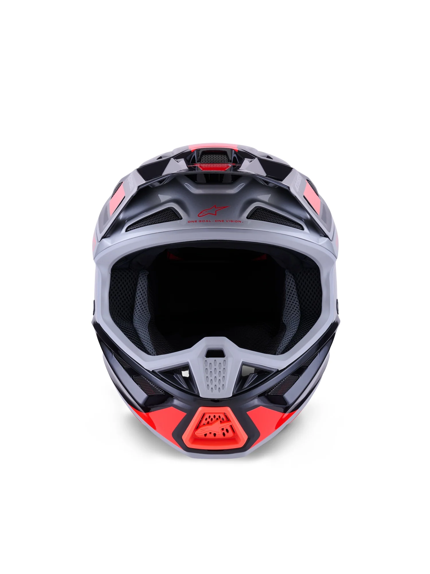 ALPINESTARS 2026 S-M7 RISE HELMET - BLACK SILVER RED FLUO GLOSSY - Image 2