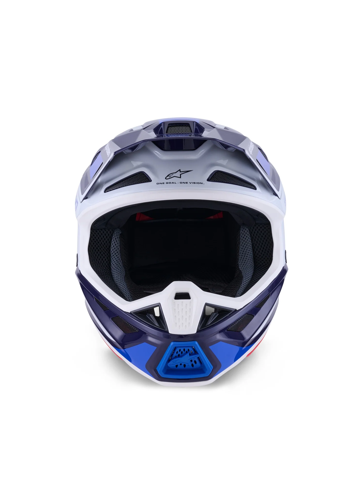 ALPINESTARS 2026 S-M7 RISE HELMET - BLUE WHITE GLOSSY - Image 3