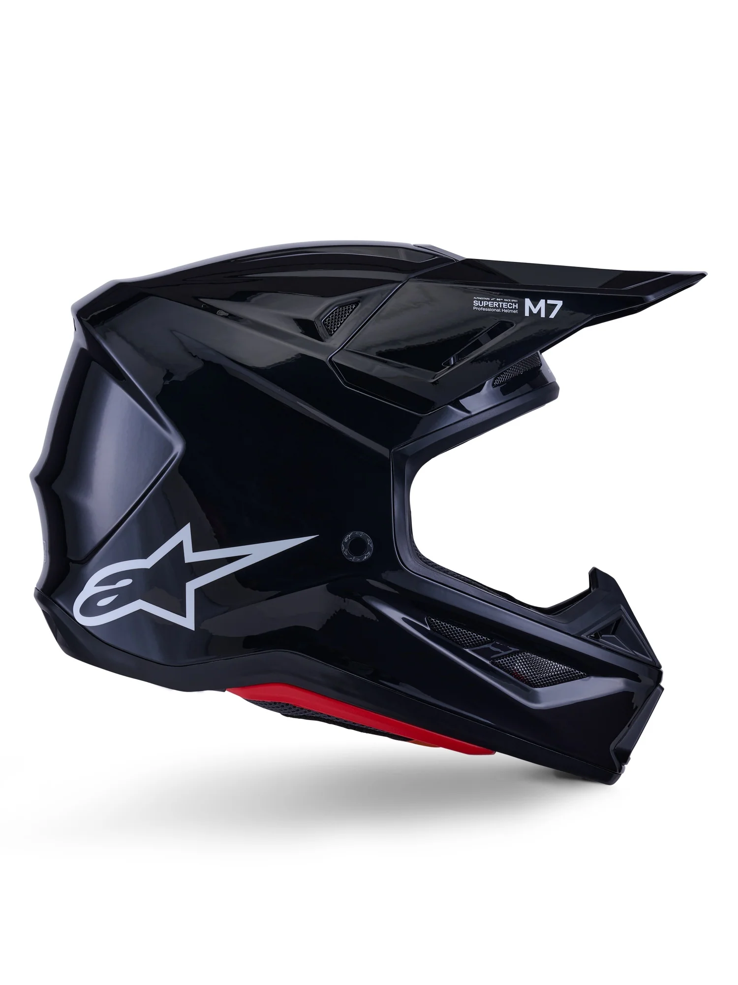 ALPINESTARS 2026 S-M7 SOLID HELMET - BLACK GLOSSY - Image 2