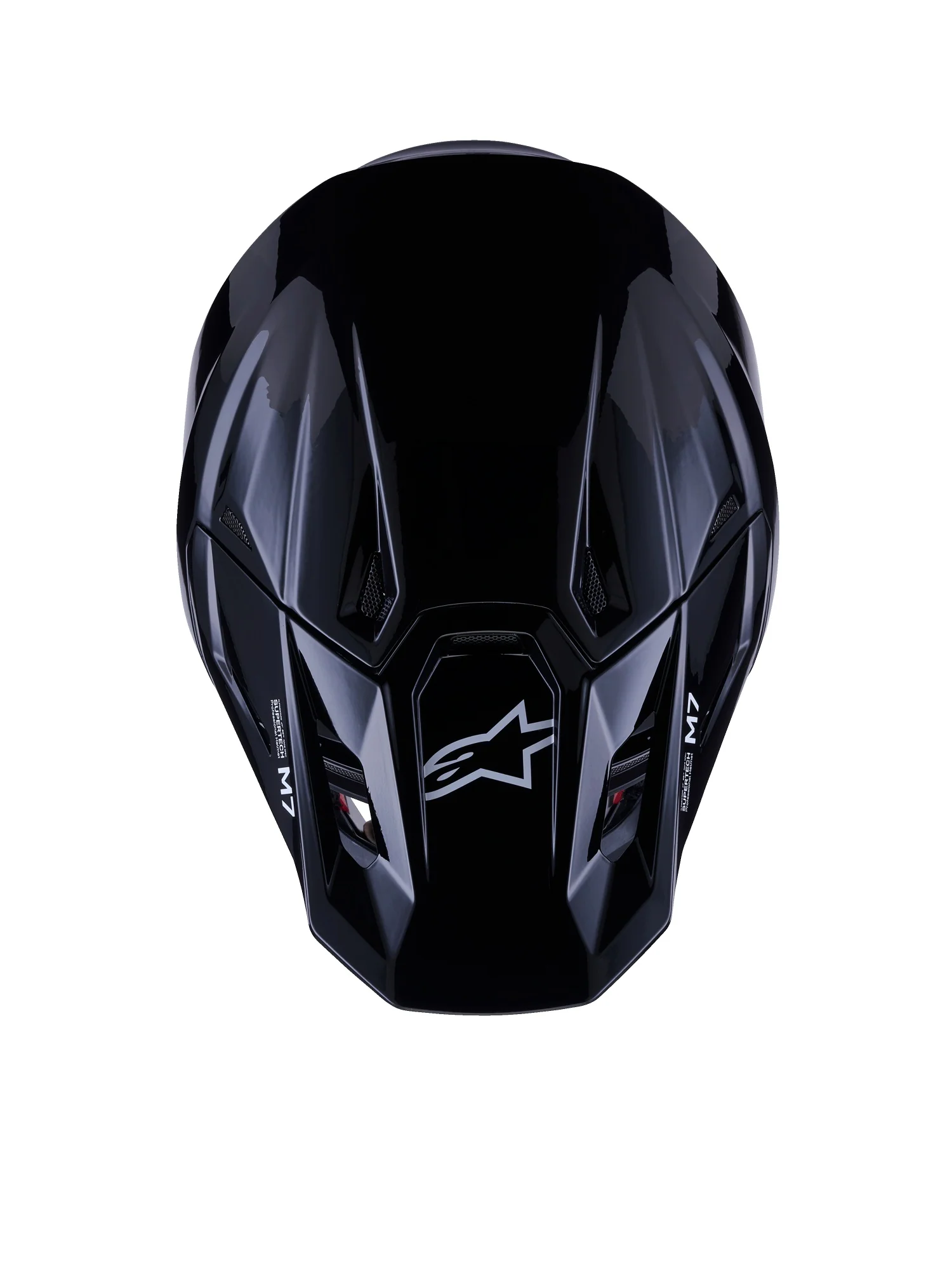ALPINESTARS 2026 S-M7 SOLID HELMET - BLACK GLOSSY - Image 4