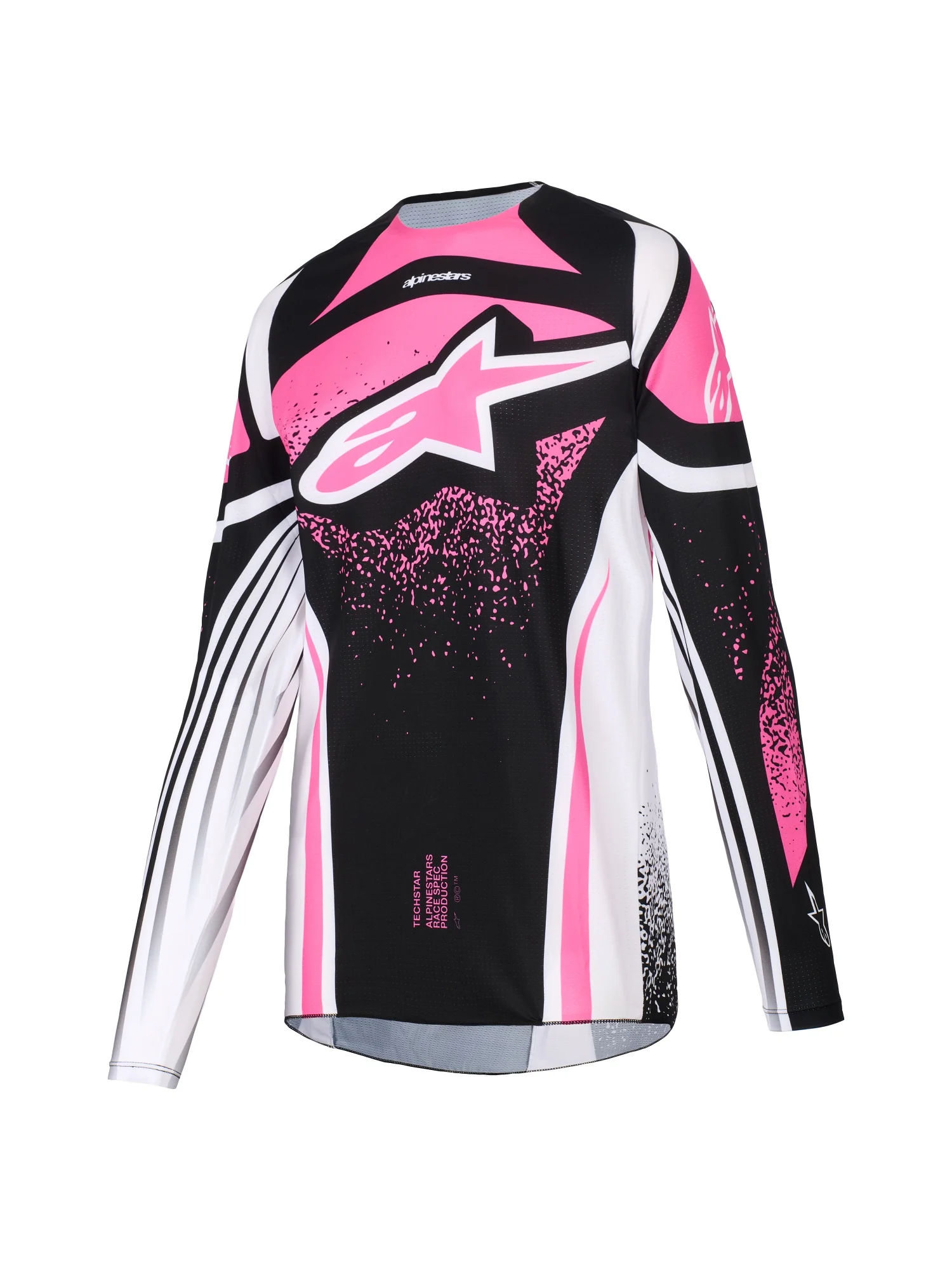ALPINESTARS 2026 STELLA TECHSTAR NOMUR JERSEY - BLACK WHITE FUCHSIA