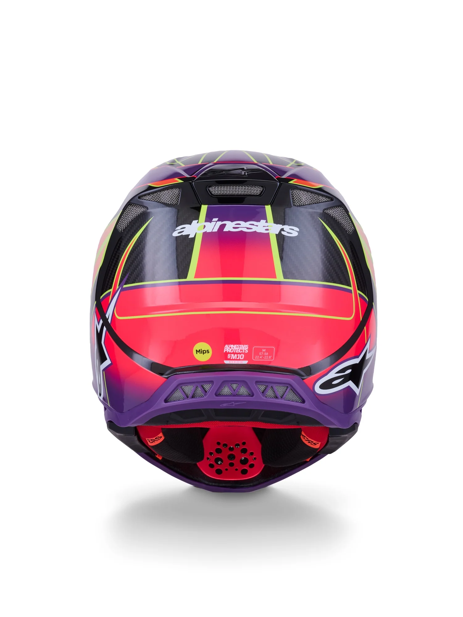 ALPINESTARS 2026 SUPERTECH S-M10 ERA HELMET - PINK VIOLET YELLOW FLUO GLOSSY - Image 4