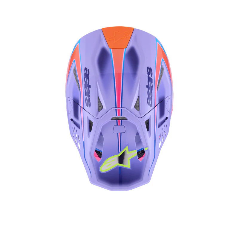 ALPINESTARS 2026 SUPERTECH S-M10 JETT LAWRENCE R01 HELMET - PURPLE PINK FLURO YELLOW GLOSSY - Image 2