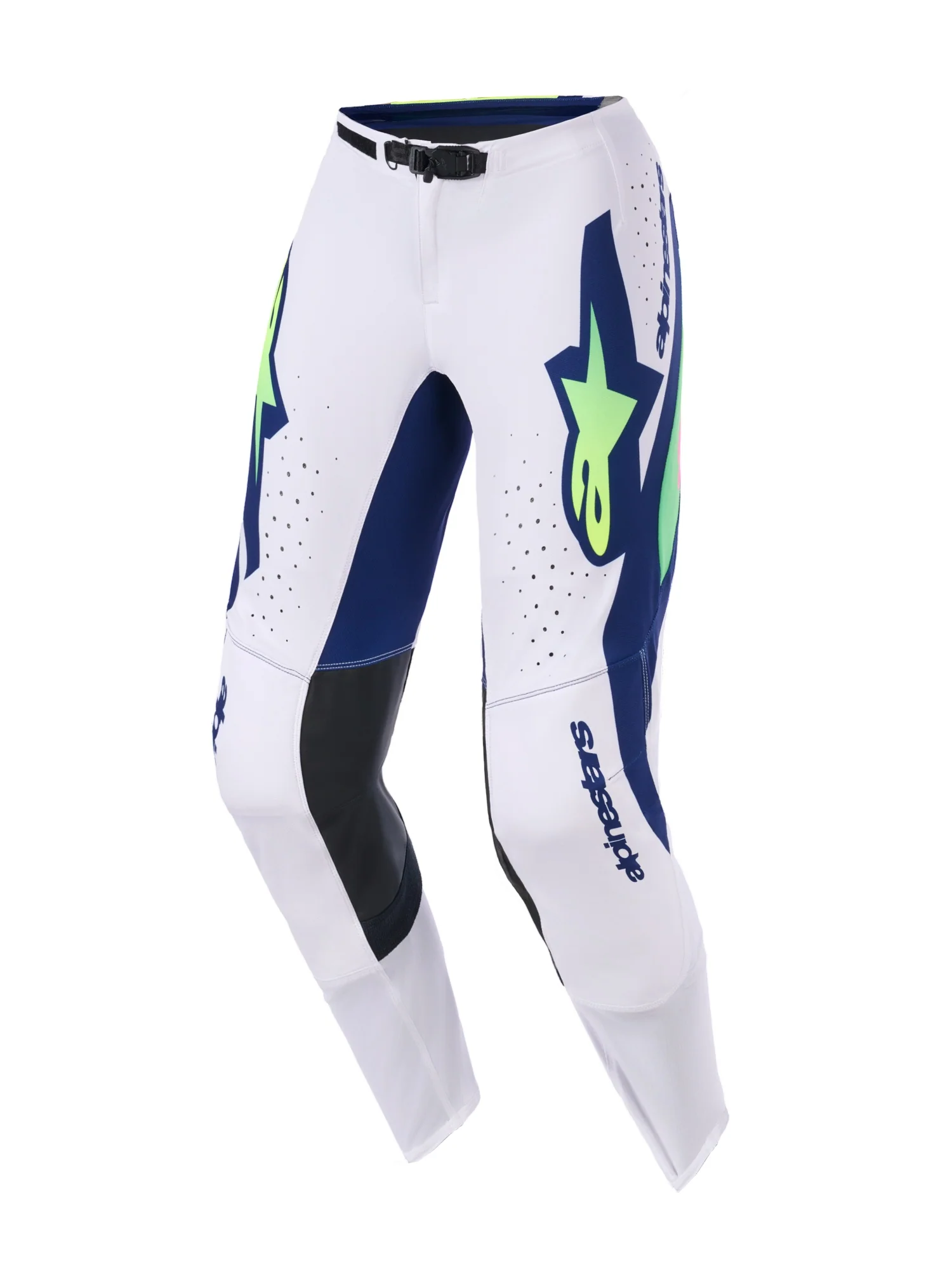 ALPINESTARS 2026 SUPERTECH VISTA PANTS - LIGHT GREY YELLOW FLUO BLUE
