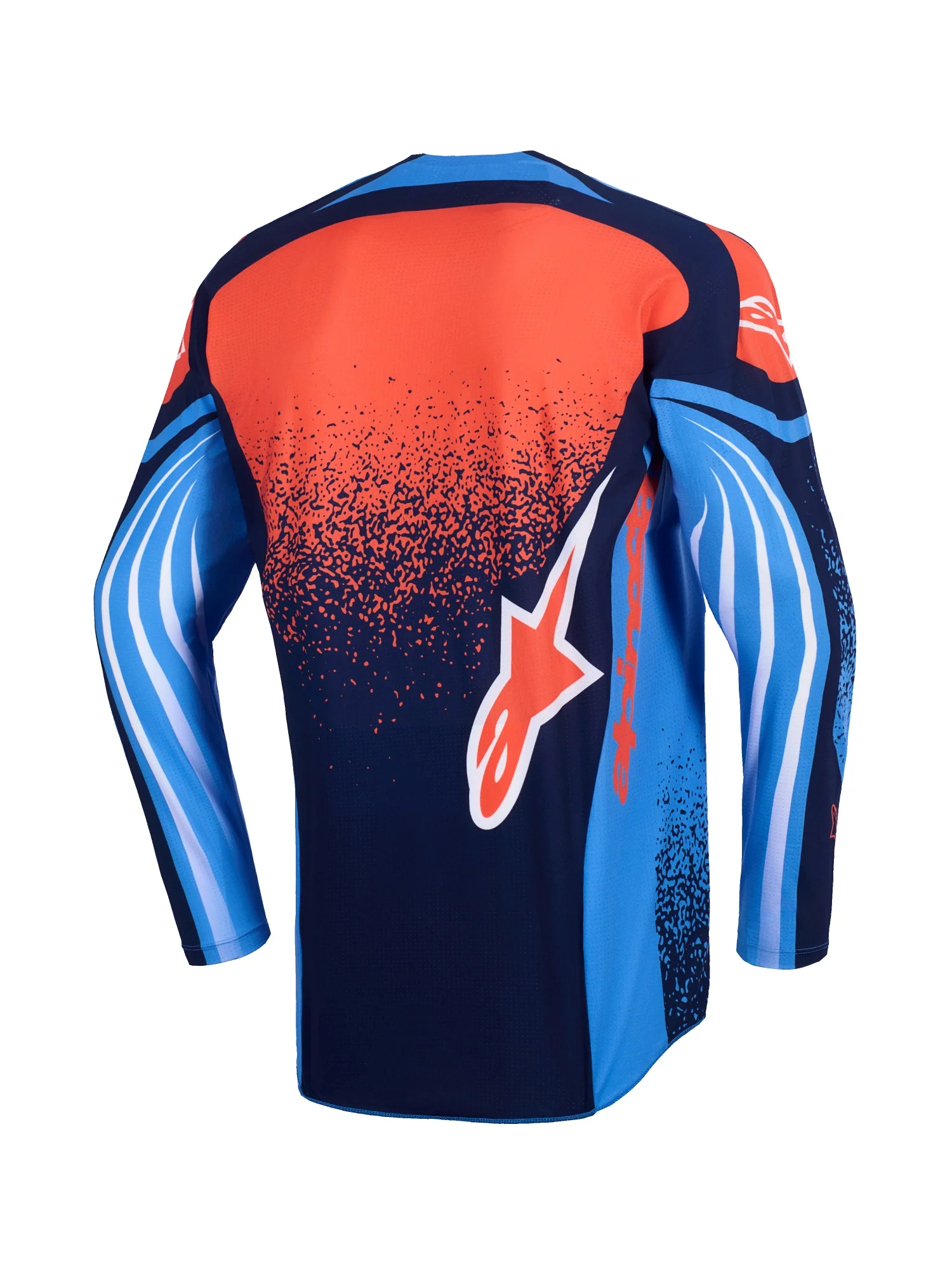 ALPINESTARS 2026 TECHSTAR NOMUR JERSEY - DARK NAVY ORANGE UCLA BLUE - Image 2