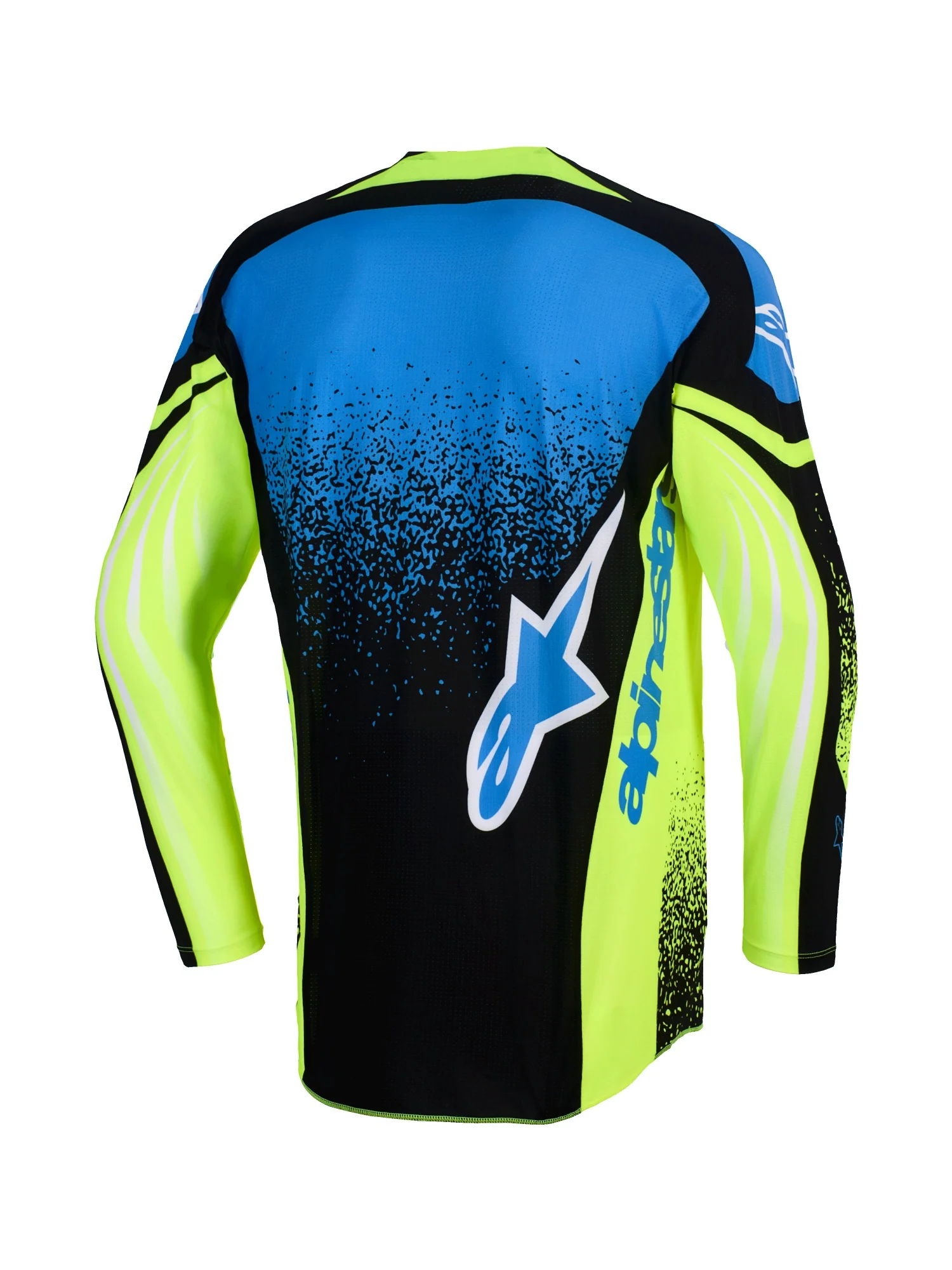 ALPINESTARS 2026 TECHSTAR NOMUR JERSEY - DARK NAVY YELLOW FLUO UCLA BLUE - Image 2