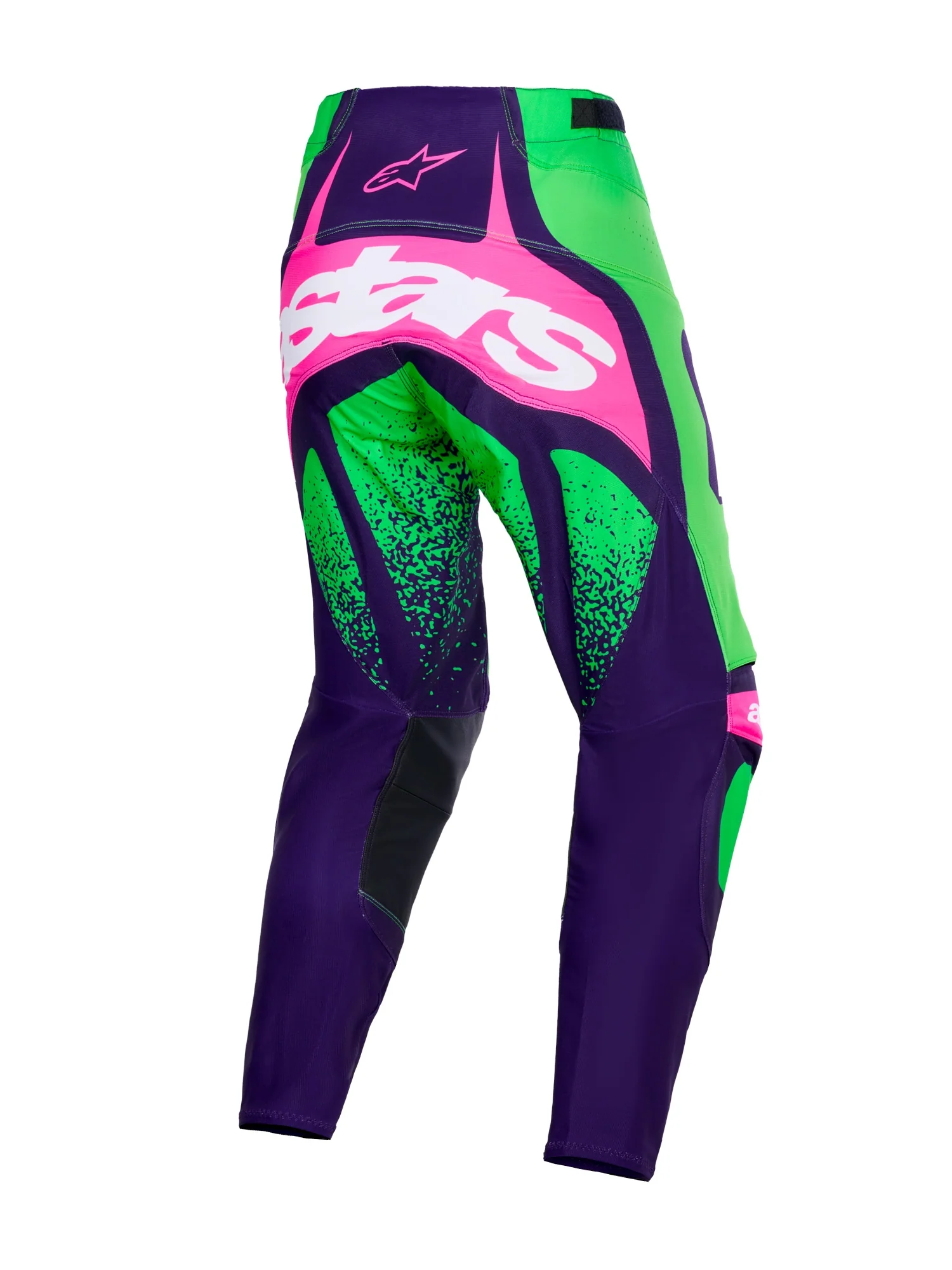 ALPINESTARS 2026 TECHSTAR NOMUR PANTS - DEEP PURPLE GREEN PINK FLUO - Image 2