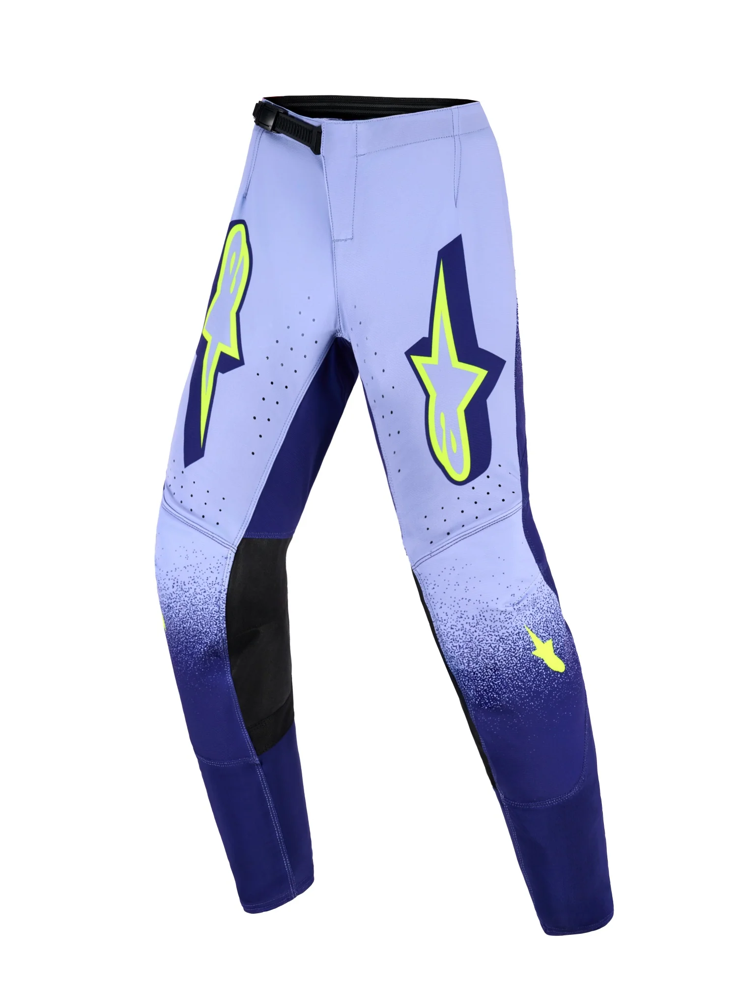 ALPINESTARS 2026 YOUTH SUPERTECH SCENZ PANTS - PURPLE YELLOW FLUO