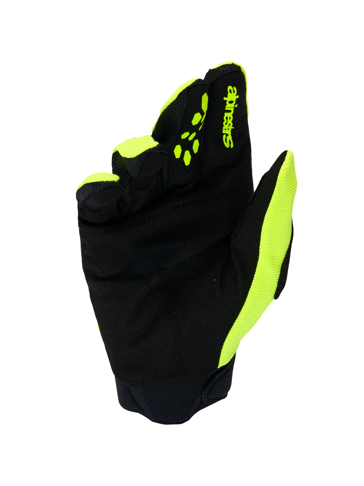 ALPINESTARS FULL BORE V2 GLOVES - YELLOW FLUO BLACK - Image 2