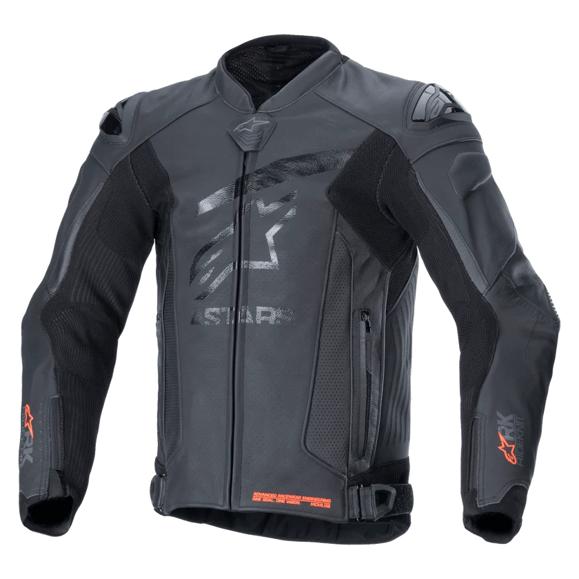 ALPINESTARS GP PLUS R V4 RIDEKNIT LEATHER JACKET - BLACK