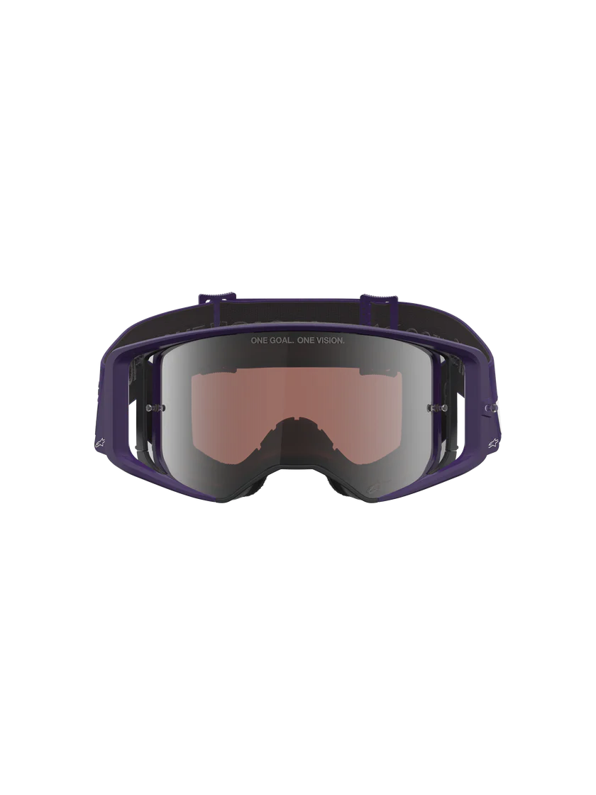 ALPINESTARS HUNT96 SUPERTECH GOGGLES - PURPLE WHITE MIRROR SILVER - Image 2