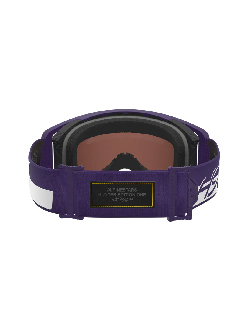 ALPINESTARS HUNT96 SUPERTECH GOGGLES - PURPLE WHITE MIRROR SILVER - Image 3