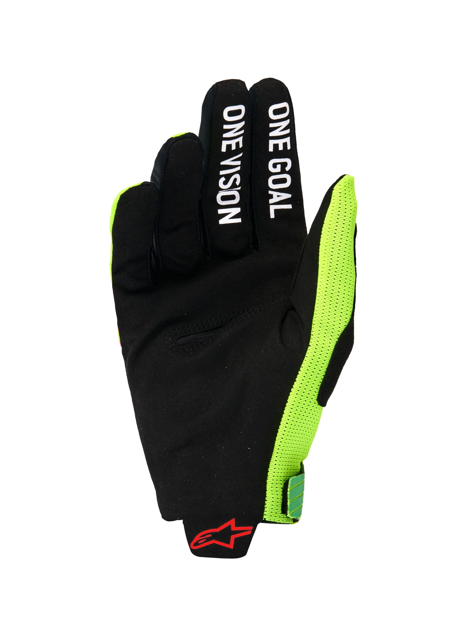ALPINESTARS RADAR PRO GLOVES - GREEN YELLOW FLUO PINK FLUO - Image 2