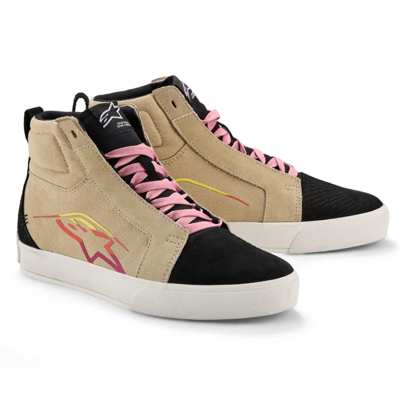 Alpinestars Ride 63 Canvas Ride Shoes - Beige Black White