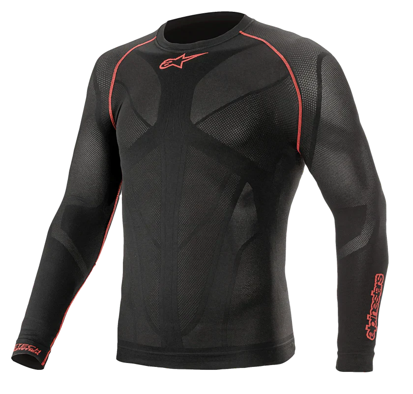 ALPINESTARS RIDE TECH V2 TOP L/S SUMMER - BLACK RED