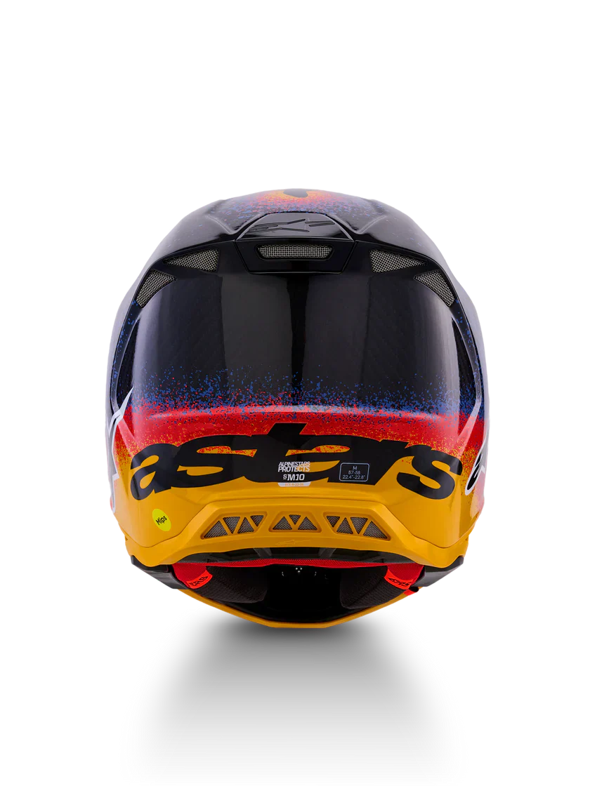 ALPINESTARS SM10 BLACK HOLE LE HELMET ECE 22.06  - BLACK BURST - Image 6