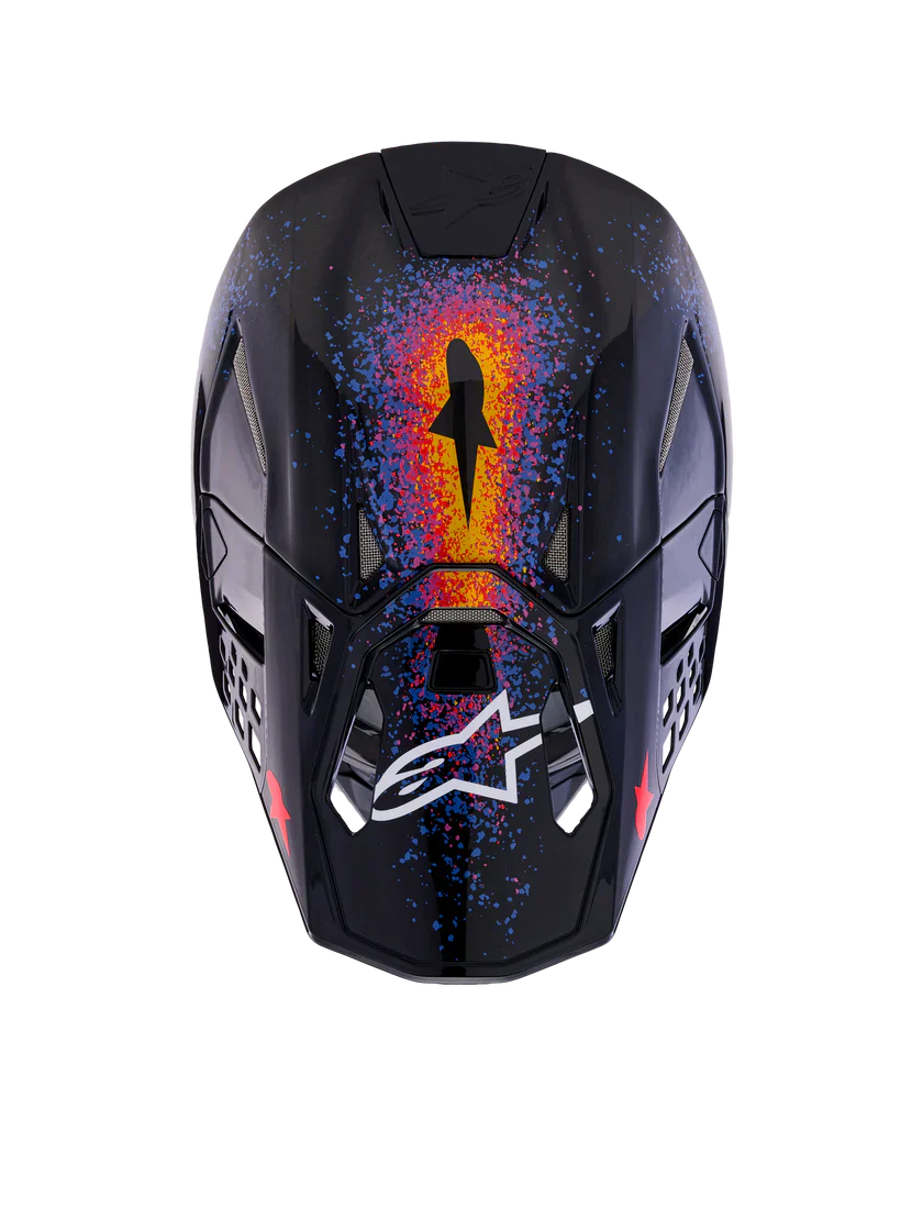 ALPINESTARS SM10 BLACK HOLE LE HELMET ECE 22.06  - BLACK BURST - Image 7