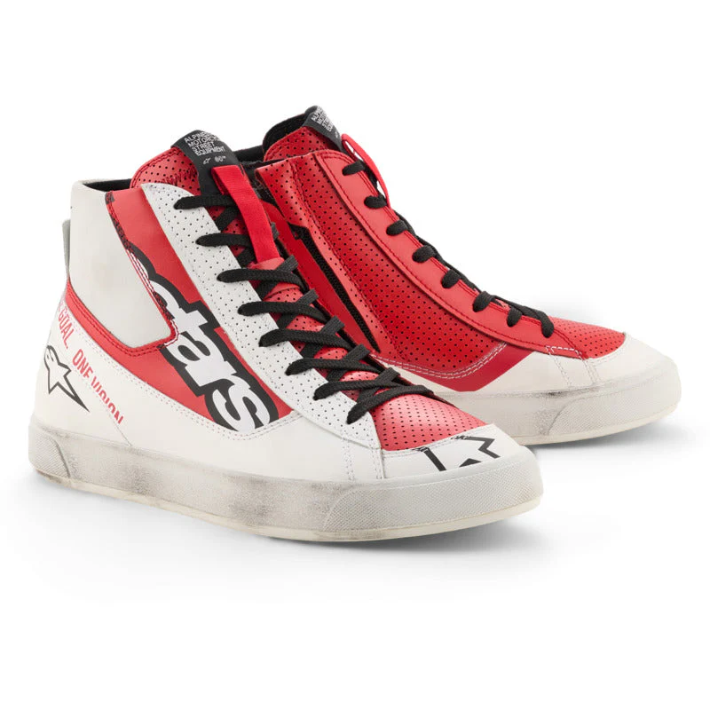 Alpinestars Stated Flair Ride Shoes - White Bright Red