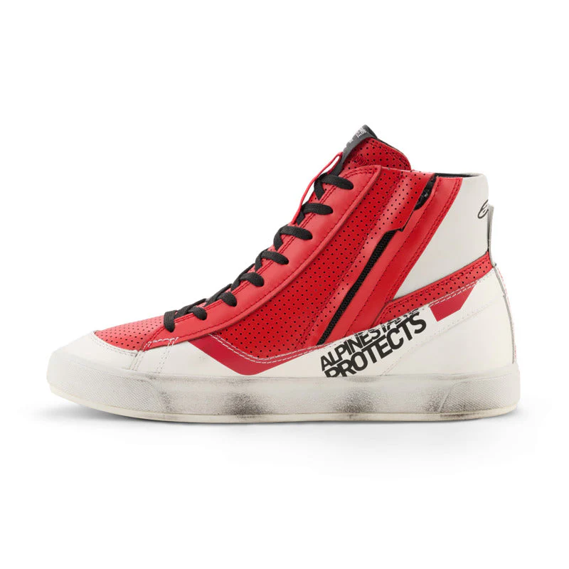 Alpinestars Stated Flair Ride Shoes - White Bright Red - Image 3