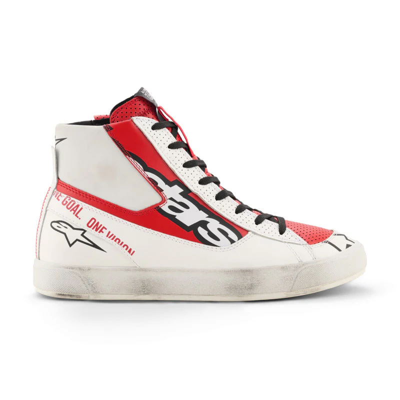 Alpinestars Stated Flair Ride Shoes - White Bright Red - Image 4