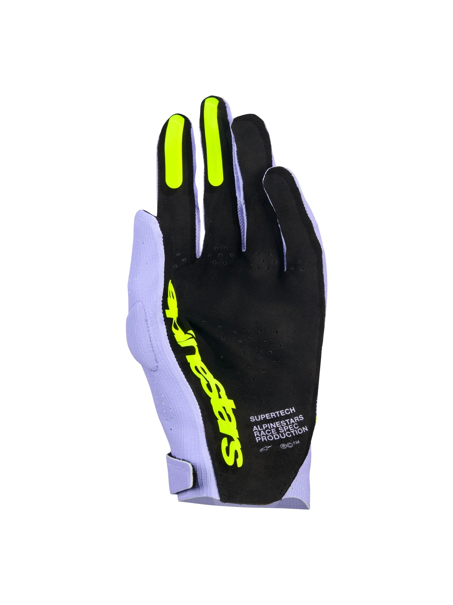ALPINESTARS SUPERTECH MX GLOVES - LAVENDER VIOLET FLUO YELLOW - Image 2