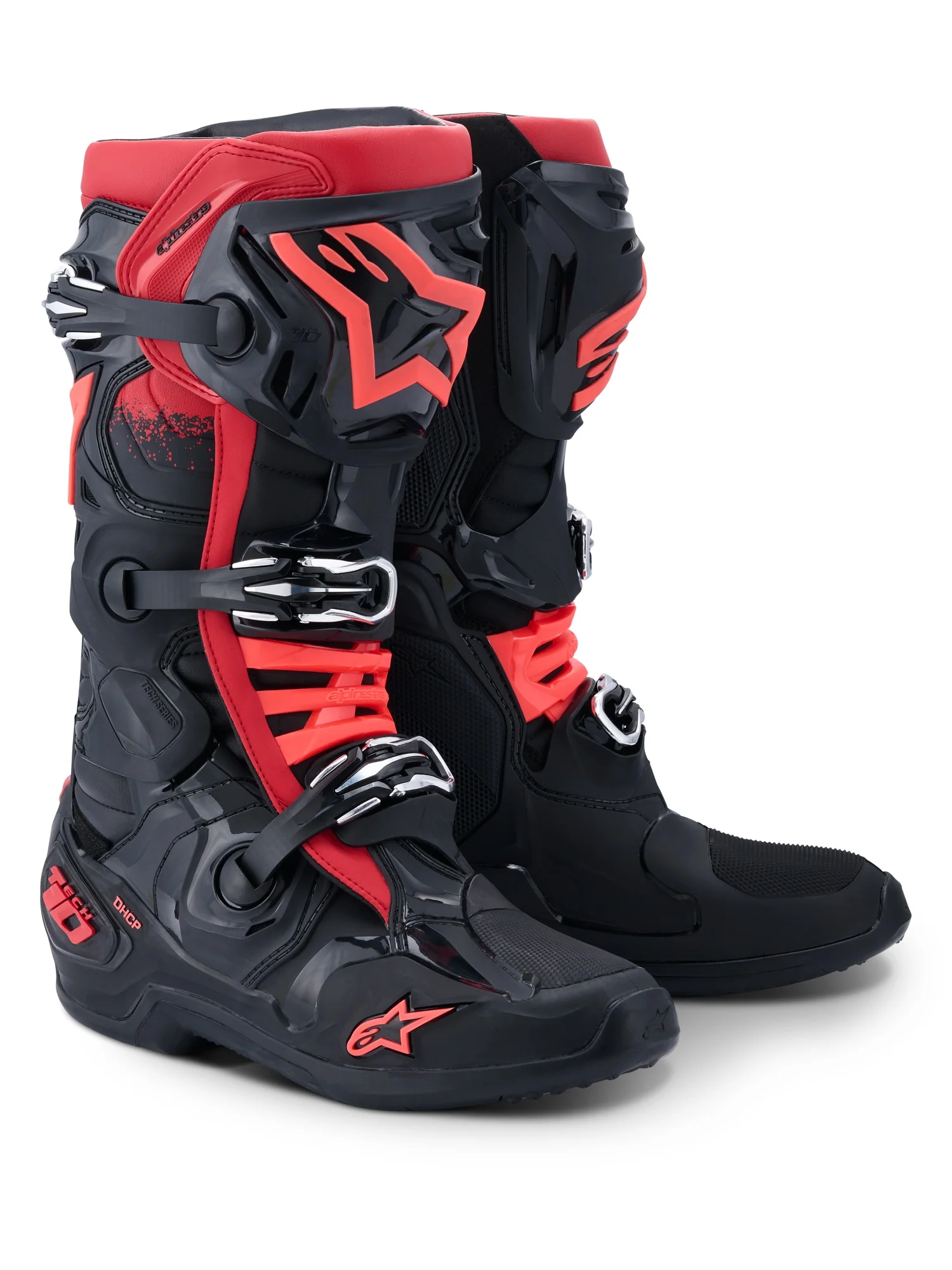ALPINESTARS TECH 10 BOOTS - BLACK RED