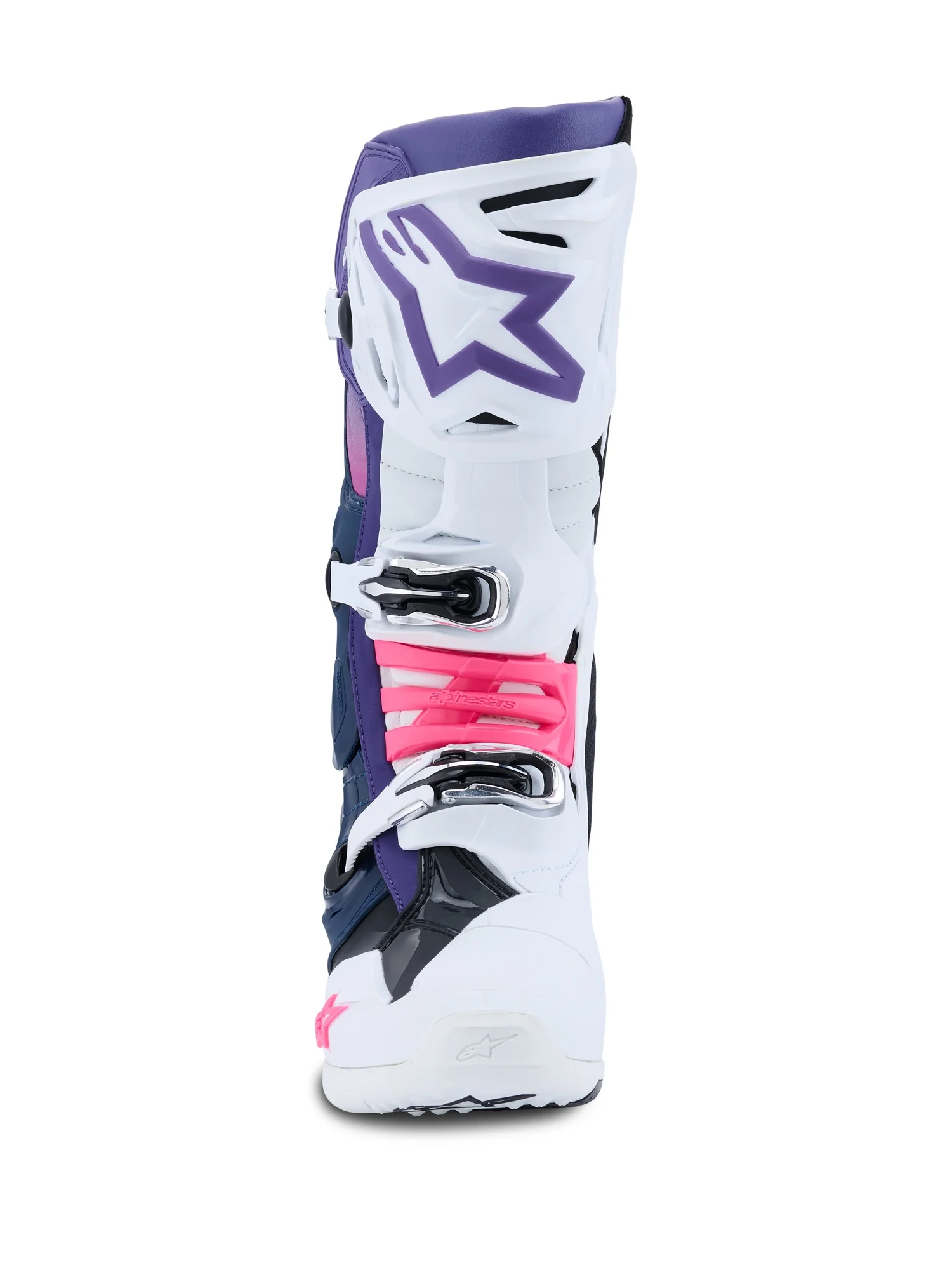 ALPINESTARS TECH 10 BOOTS - WHITE VIOLET NAVY BLUE PINK FLUO - Image 3