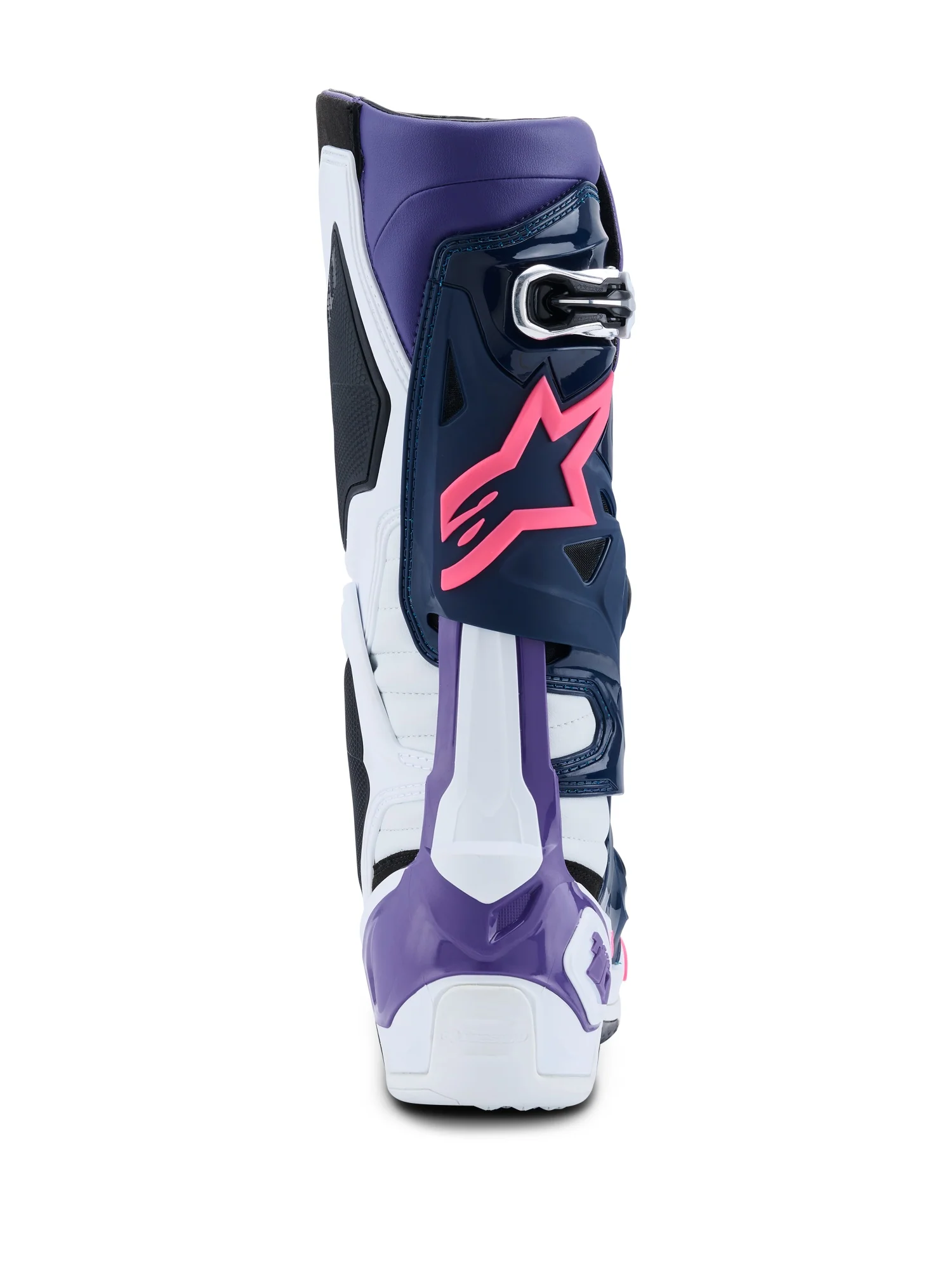 ALPINESTARS TECH 10 BOOTS - WHITE VIOLET NAVY BLUE PINK FLUO - Image 4