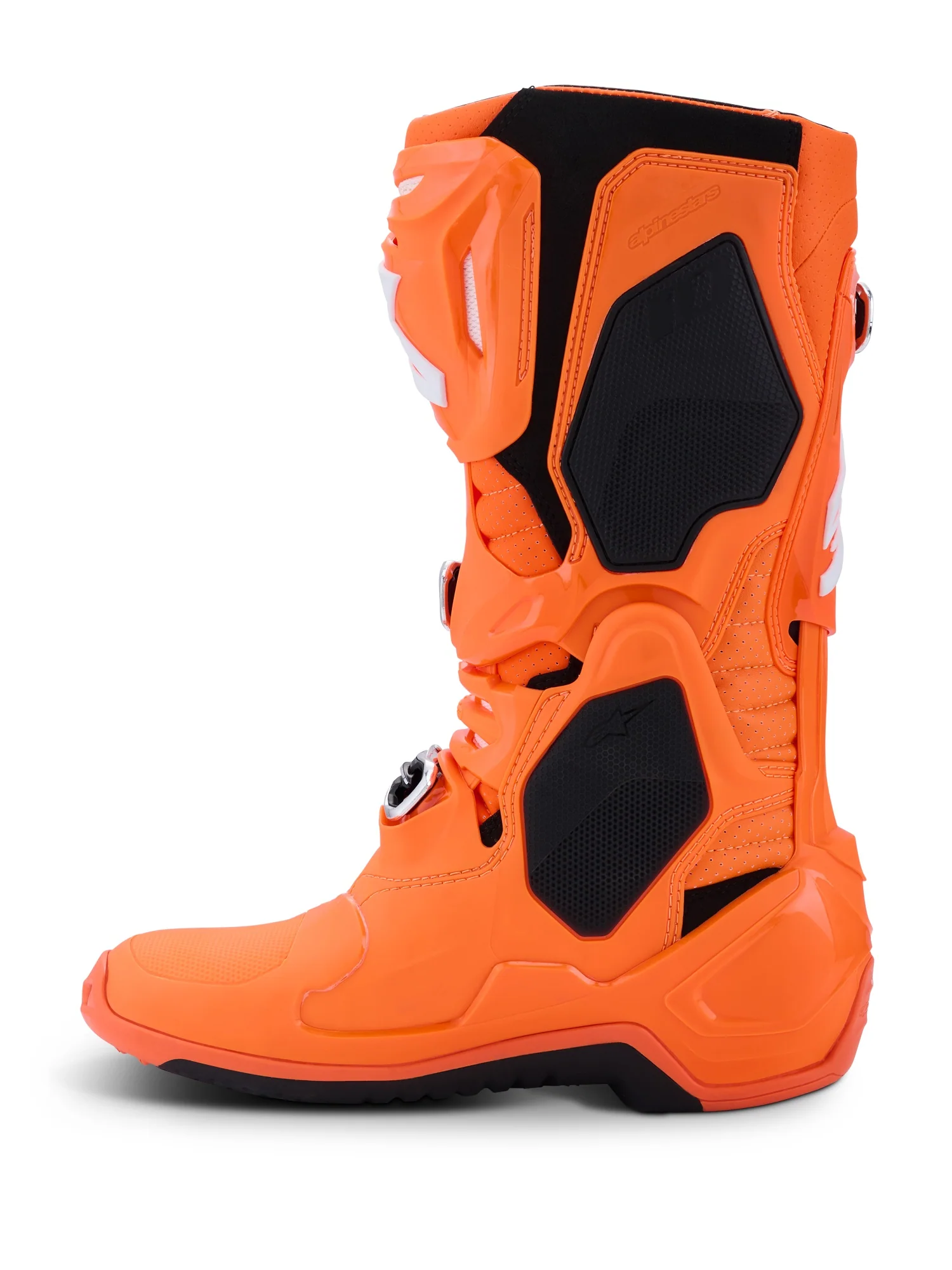 ALPINESTARS TECH 10 SUPERVENTED BOOTS - ORANGE FLUO BLACK WHITE - Image 2