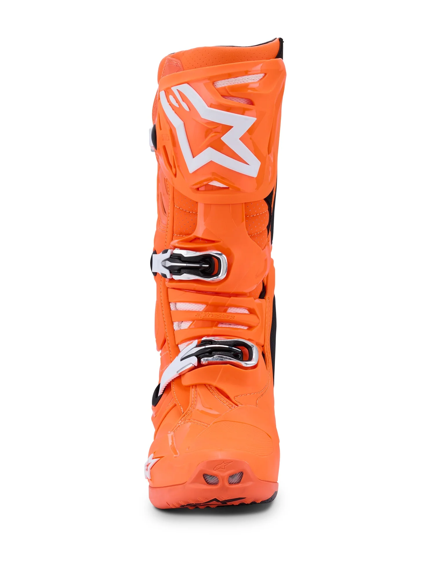 ALPINESTARS TECH 10 SUPERVENTED BOOTS - ORANGE FLUO BLACK WHITE - Image 3