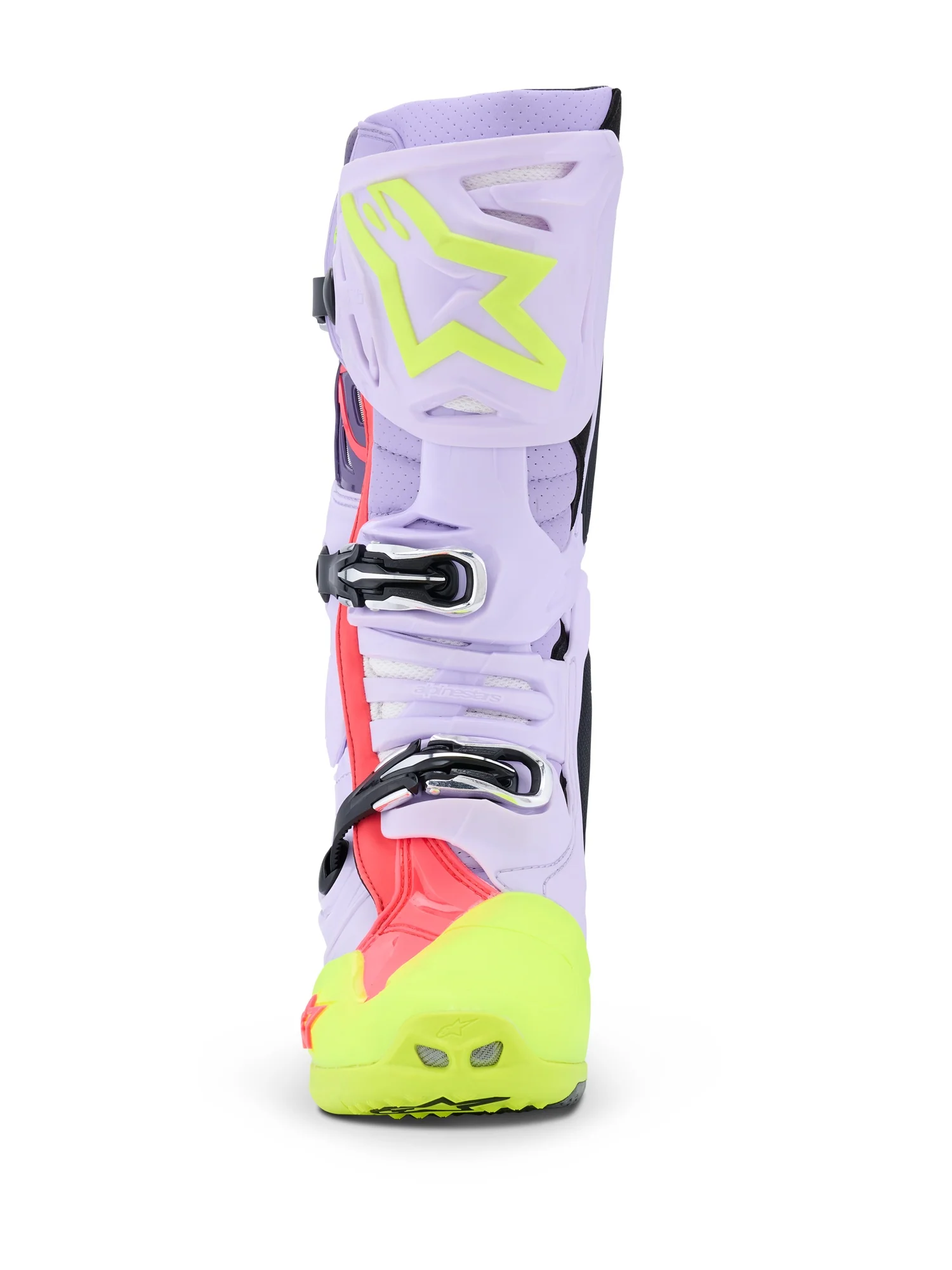 ALPINESTARS TECH 10 SUPERVENTED BOOTS - PURPLE YELLOW FLUO DIVA PINK - Image 3
