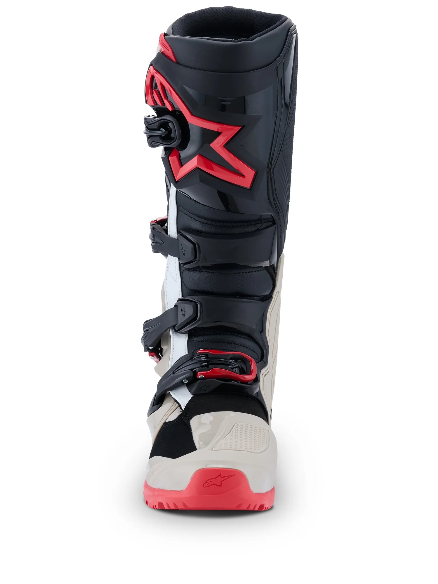 ALPINESTARS TECH 7 ENDURO BOOTS - BLACK  LIGHT GREY BRIGHT RED - Image 2