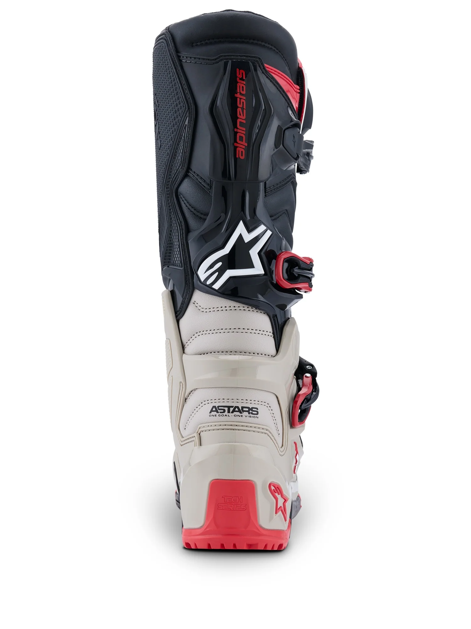 ALPINESTARS TECH 7 ENDURO BOOTS - BLACK  LIGHT GREY BRIGHT RED - Image 3