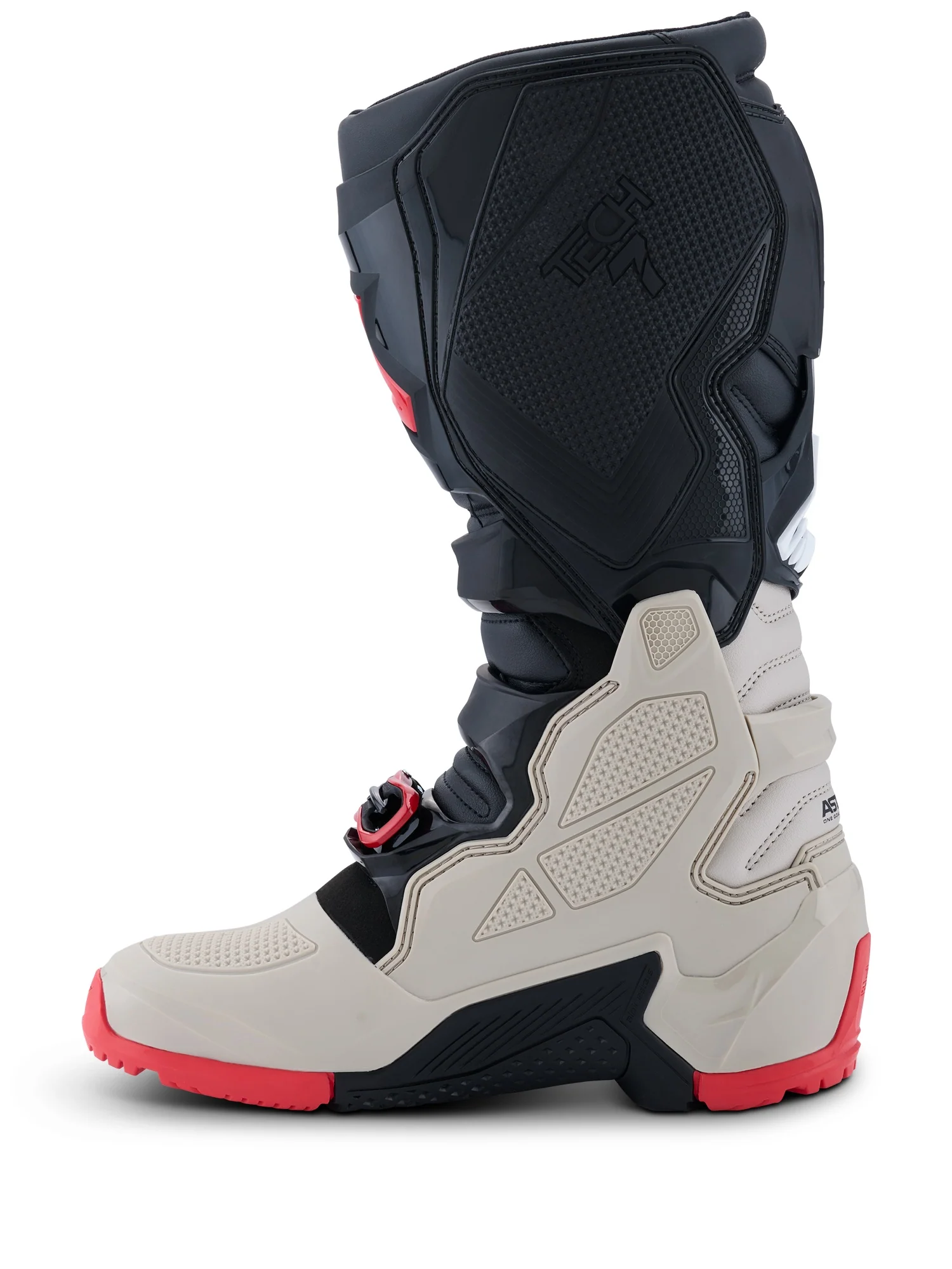 ALPINESTARS TECH 7 ENDURO BOOTS - BLACK  LIGHT GREY BRIGHT RED - Image 4