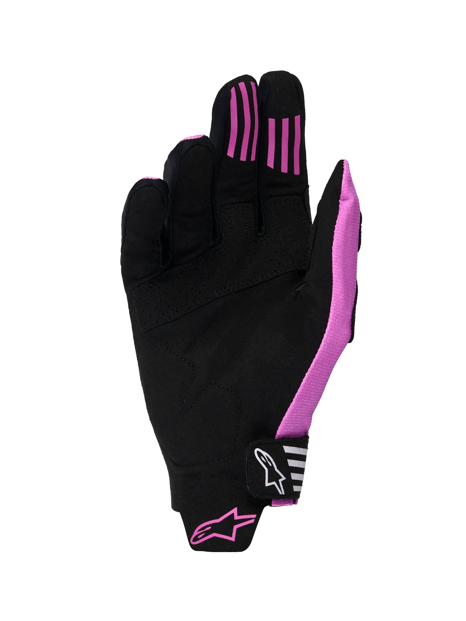 ALPINESTARS TECHSTAR GLOVES - BLACK LIGHT GREY PURPLE - Image 2