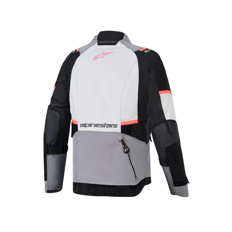 Alpinestars Womens Stella Andes V4 Drystar® Jacket - Dark Gray/Ice Gray/Black/Coral Fluro - Image 2