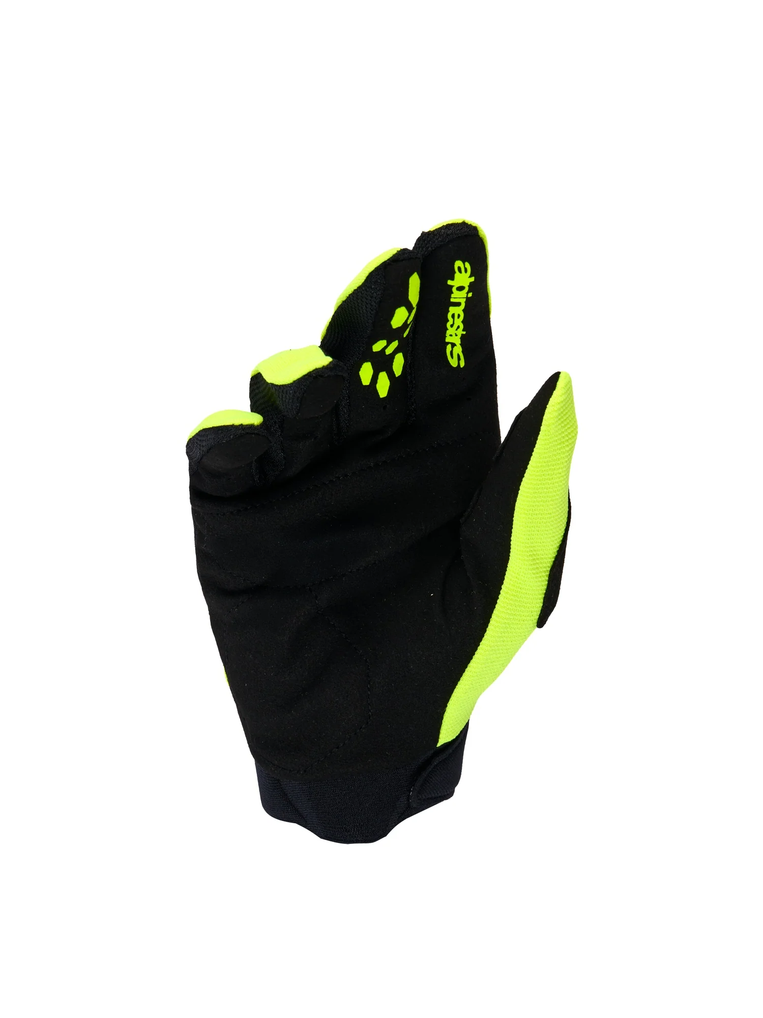 ALPINESTARS YOUTH & KIDS FULL BORE V2 GLOVES - YELLOW FLUO BLACK - Image 2