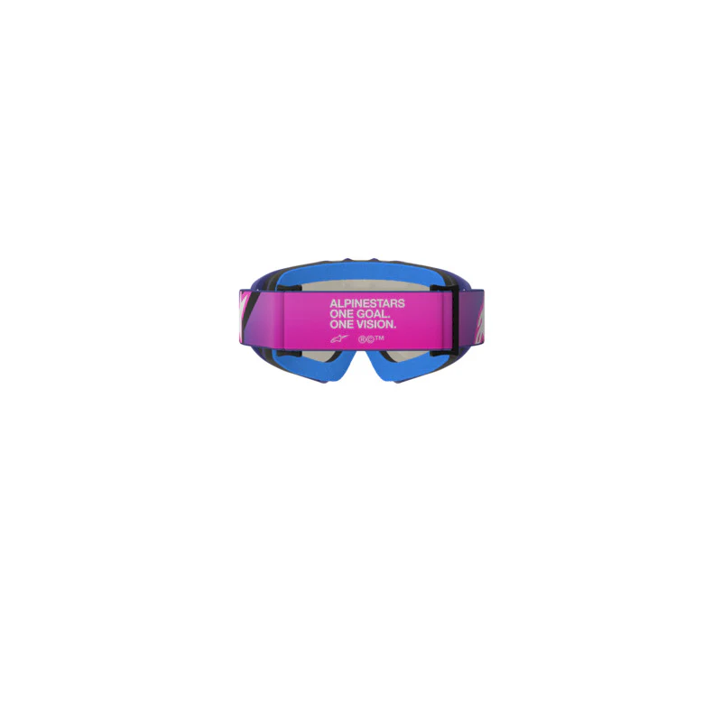ALPINESTARS YOUTH VISION CORP GOGGLES - PURPLE FLURO PINK MIRROR BLUE LENS - Image 2