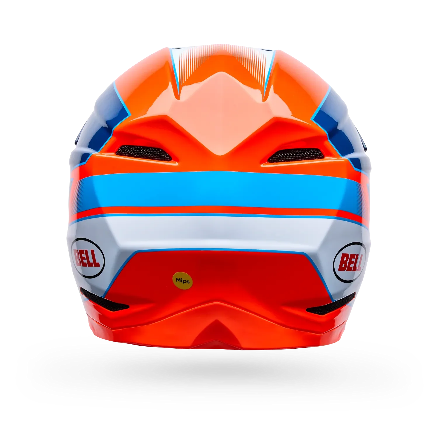 BELL 2026 MOTO-10 MIPS FALCON HELMET - ORANGE/BLUE - Image 4